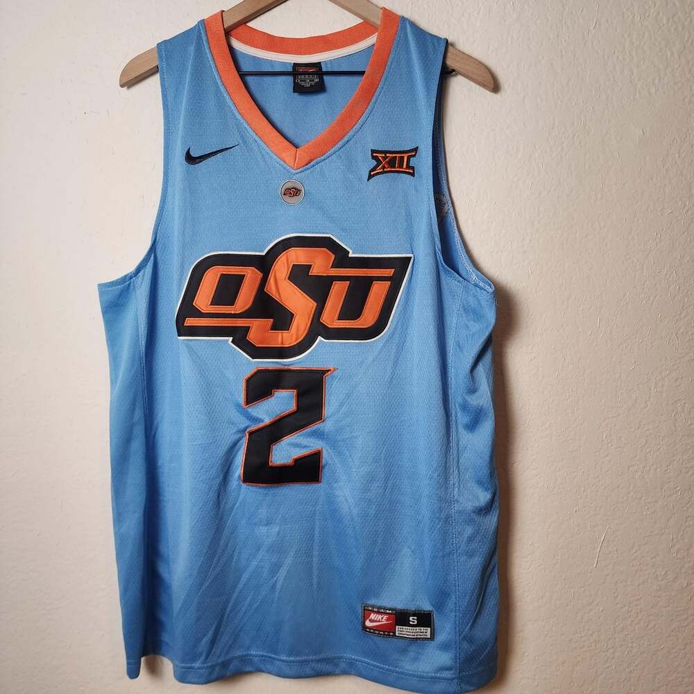 Oklahoma State Cowboys Jersey Mens Small Blue NCAA Basketball Nike Cunningham 2